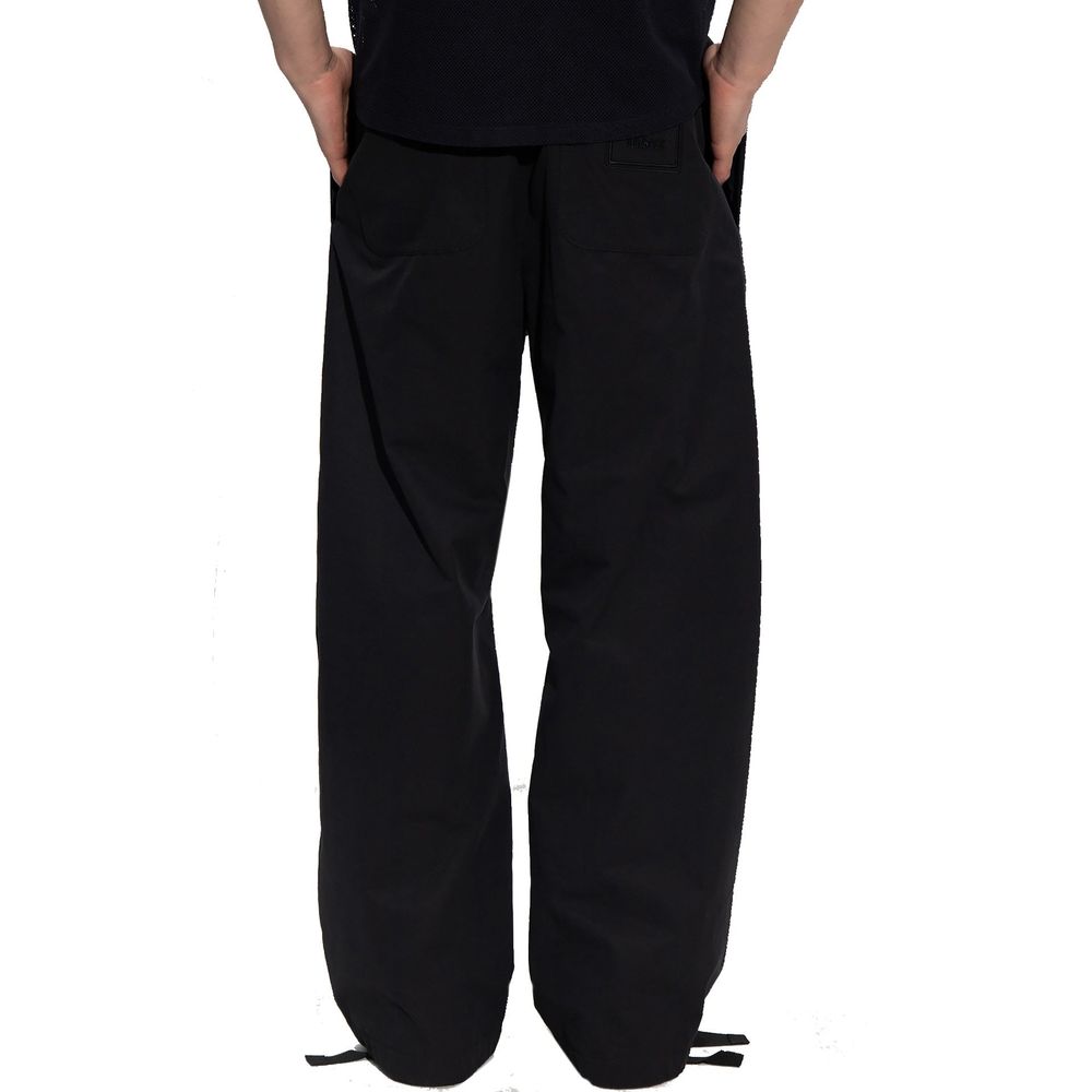 Versace Black Cotton Casual Men's Pants