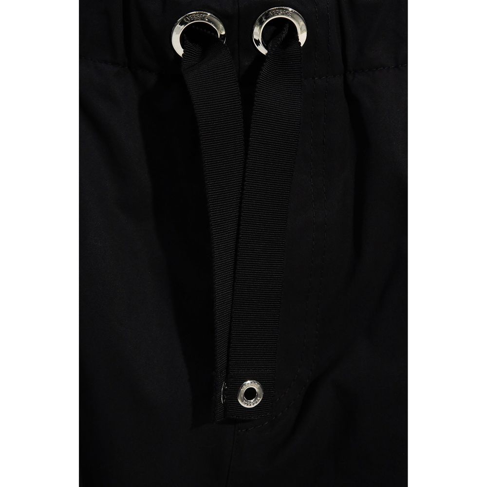 Versace Black Cotton Casual Men's Pants