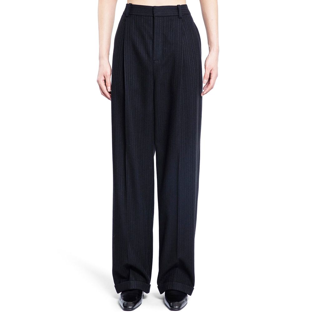 Saint Laurent Black Cashmere Casual Men's Pants