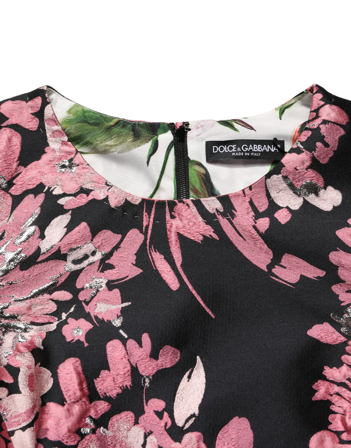Dolce & Gabbana Multicolor Floral Brocade A-line Mini Women's Dress