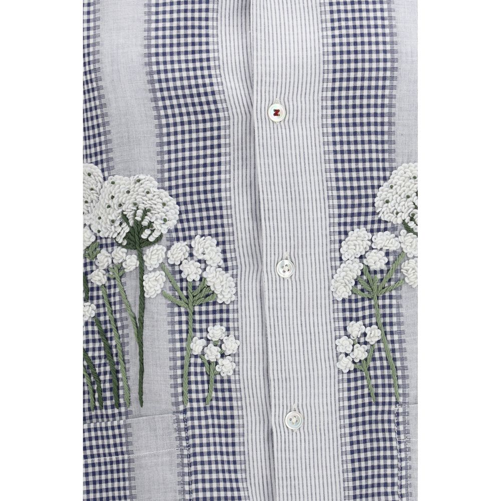 Baziszt Multicolor Cotton Pattern Women's Shirt