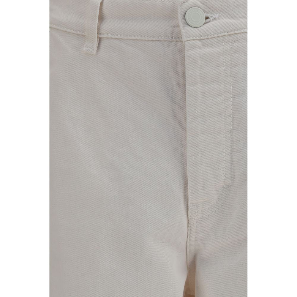 Ami Paris White Cotton Jeans Men's Denim