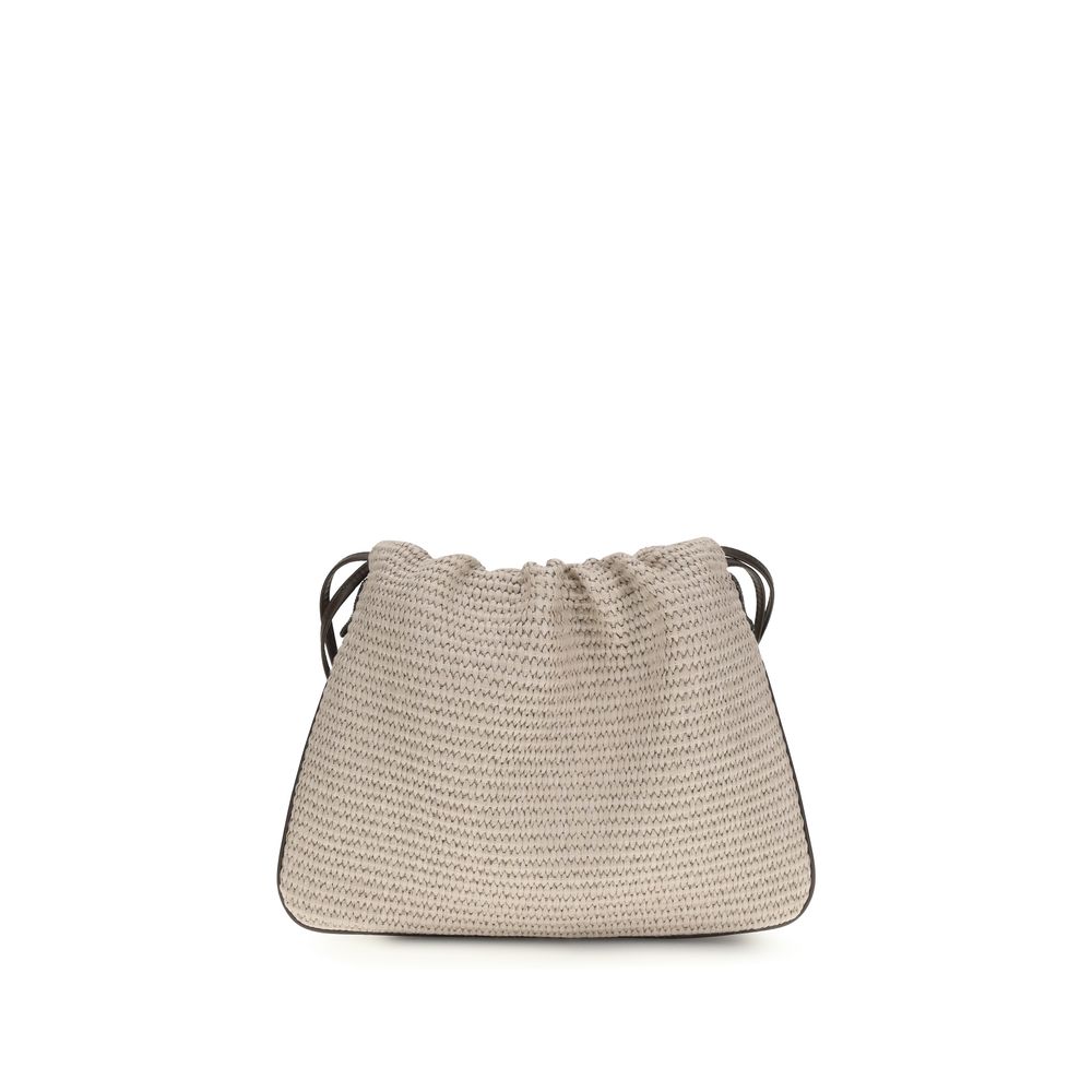 Brunello Cucinelli Beige Cotton Women's Handbag