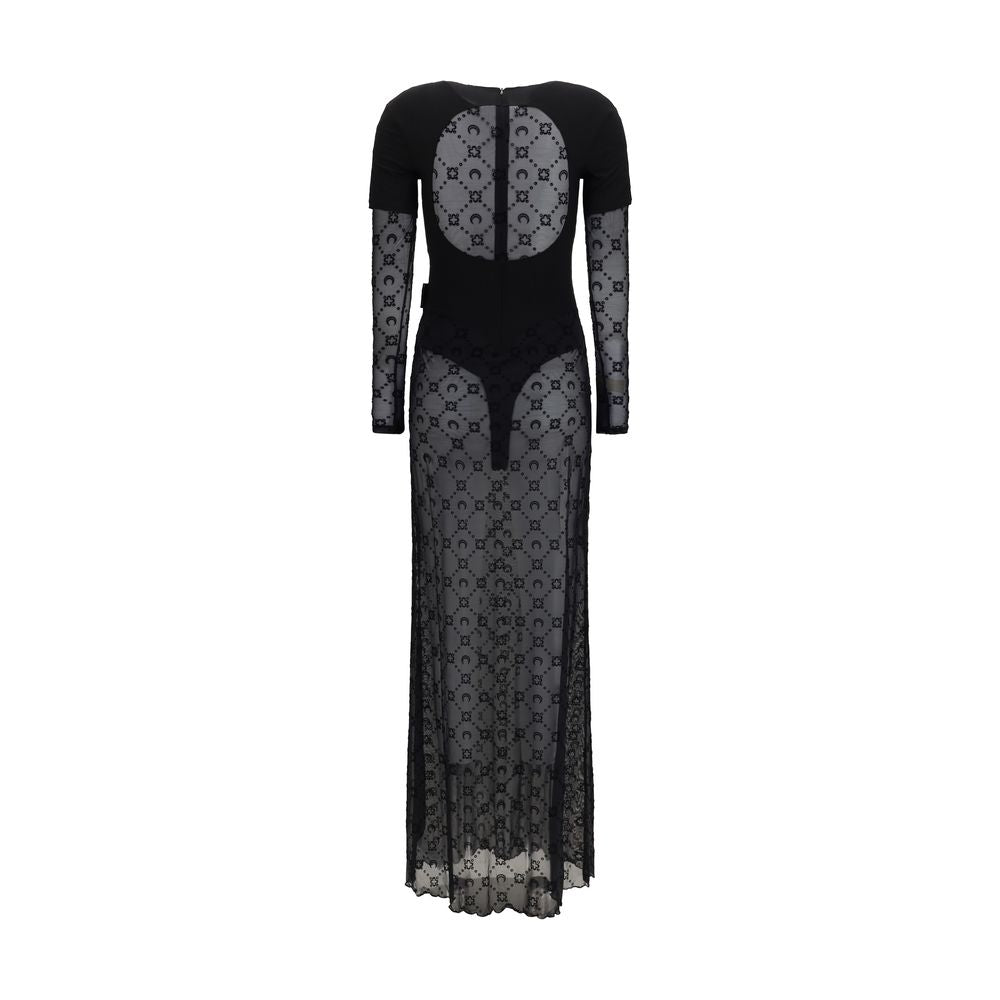 Marine Serre Black Polyamide Casual Women's Dress
