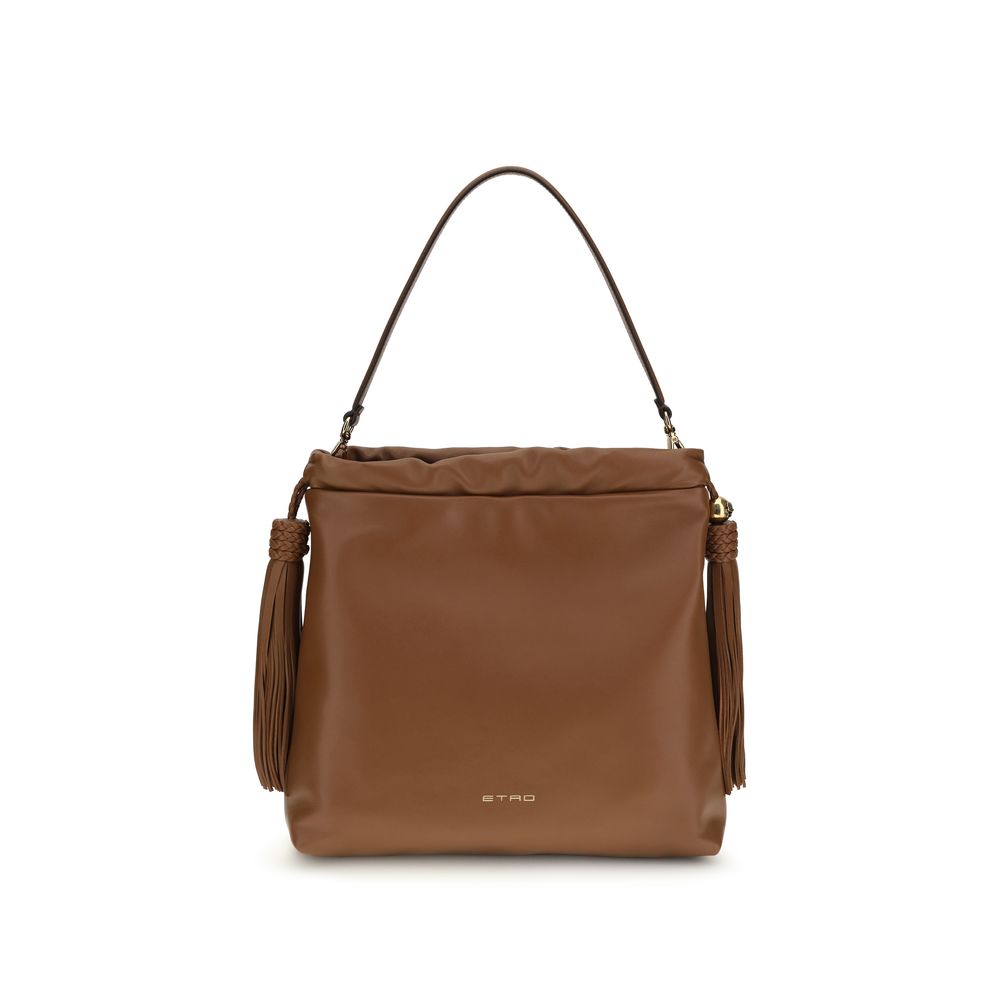 Etro Brown Lamb Ovis Aries Aries Shoulder Women's Bag