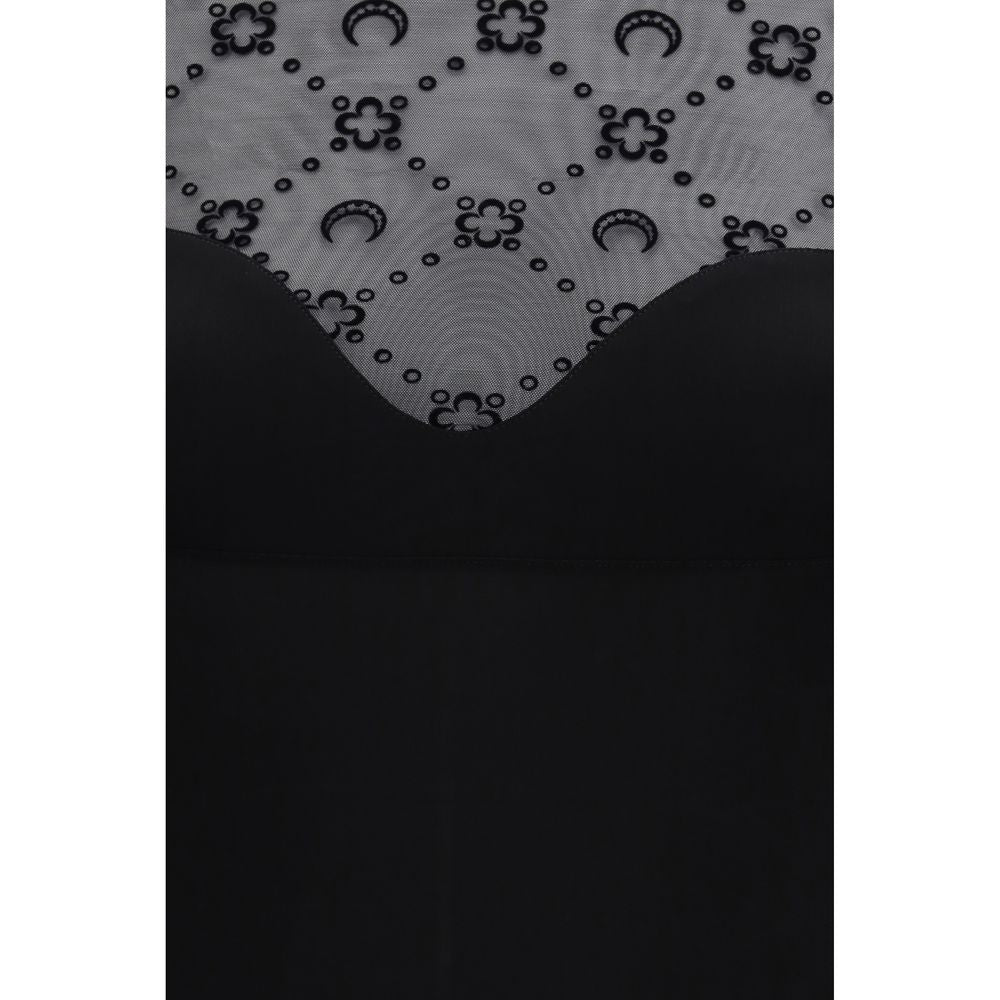 Marine Serre Black Polyamide Casual Women's Dress