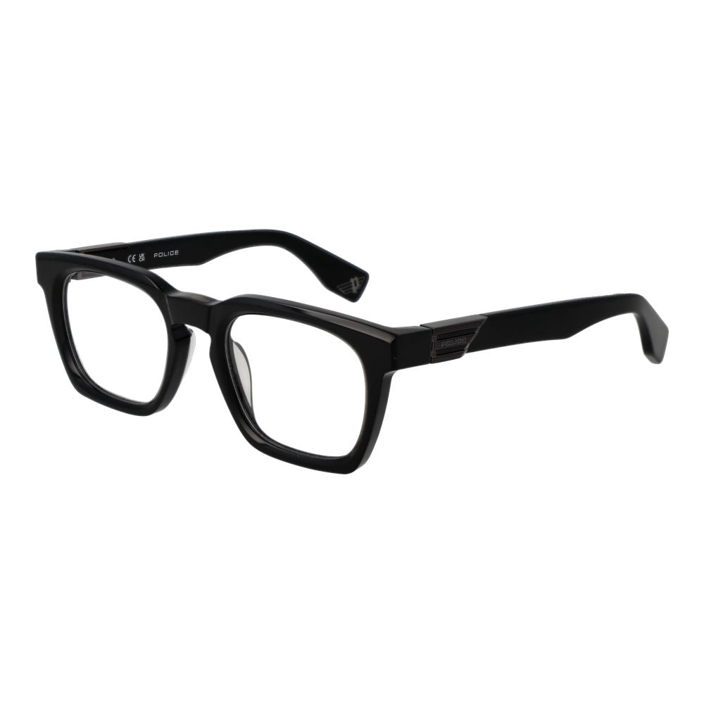 Police Black Cellulose Acetate Glasses Men's (Frames)