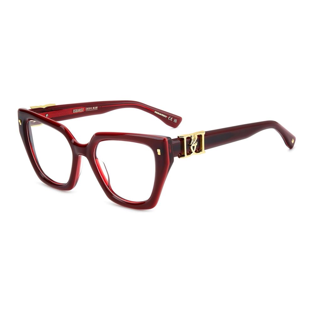 Dsquared² Burgundy Acetate Glasses Women's (Frames)