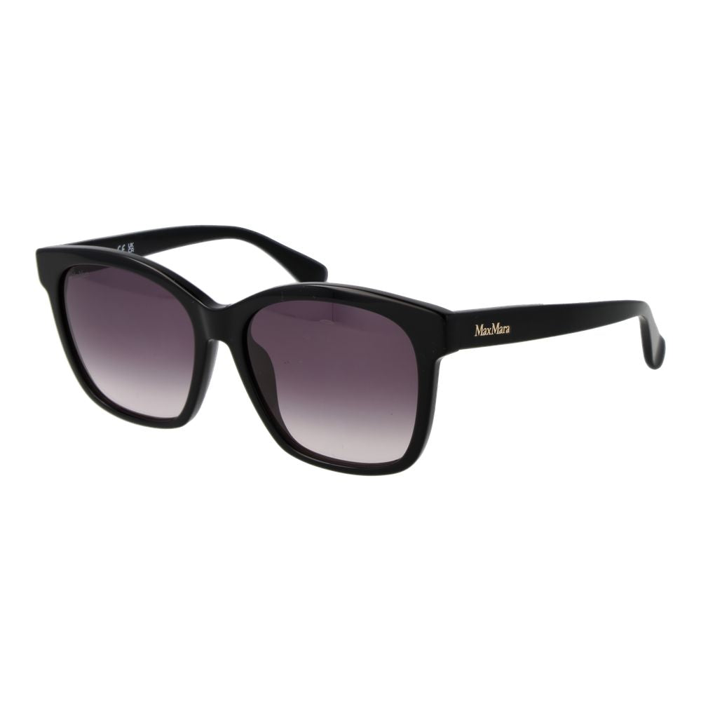 Max Mara Black Acetate Women's Sunglasses
