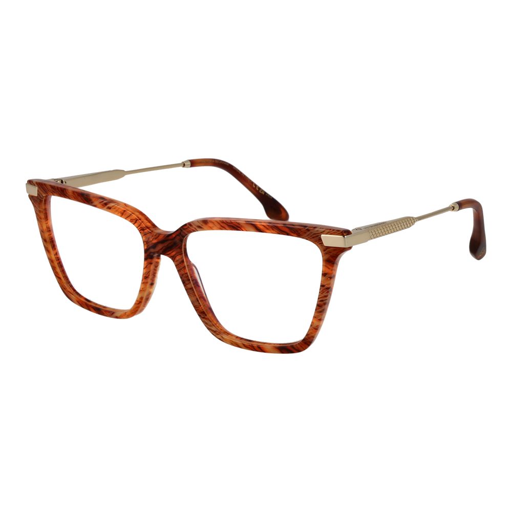 Victoria Beckham Orange Metal & Plastic Glasses Women's (Frames)