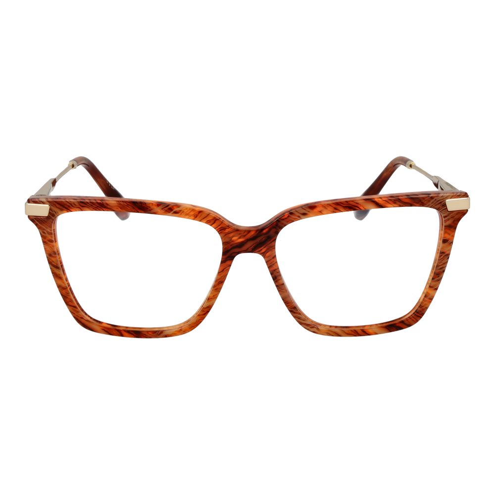 Victoria Beckham Orange Metal & Plastic Glasses Women's (Frames)