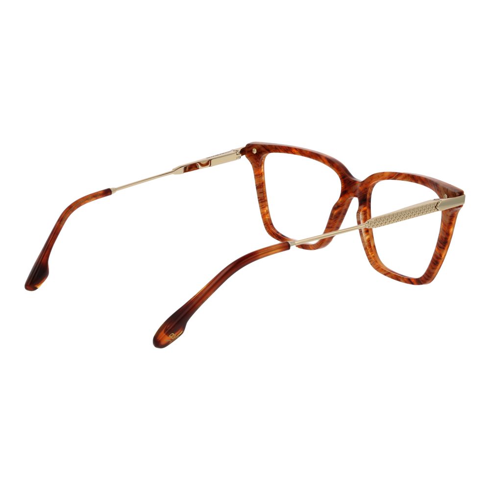 Victoria Beckham Orange Metal & Plastic Glasses Women's (Frames)
