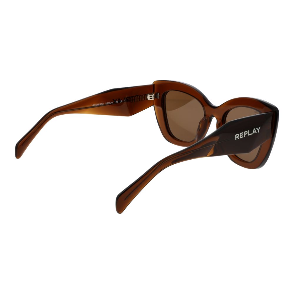 Replay Brown Acetate Women's Sunglasses