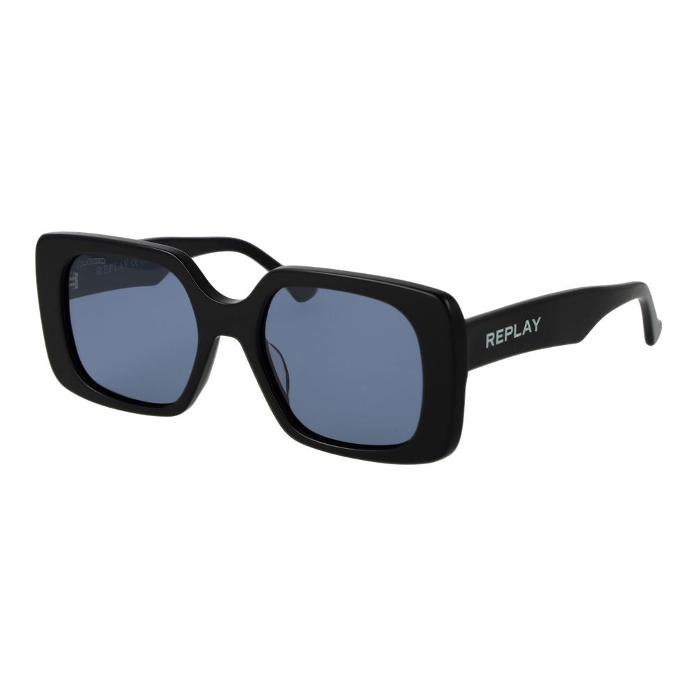 Replay Black Acetate Women's Sunglasses