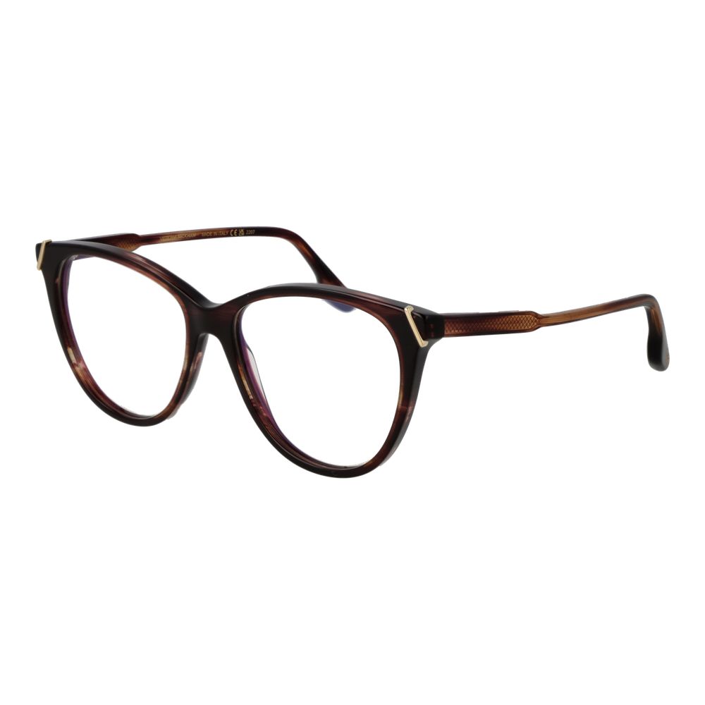 Victoria Beckham Brown Acetate Glasses Women's (Frames)