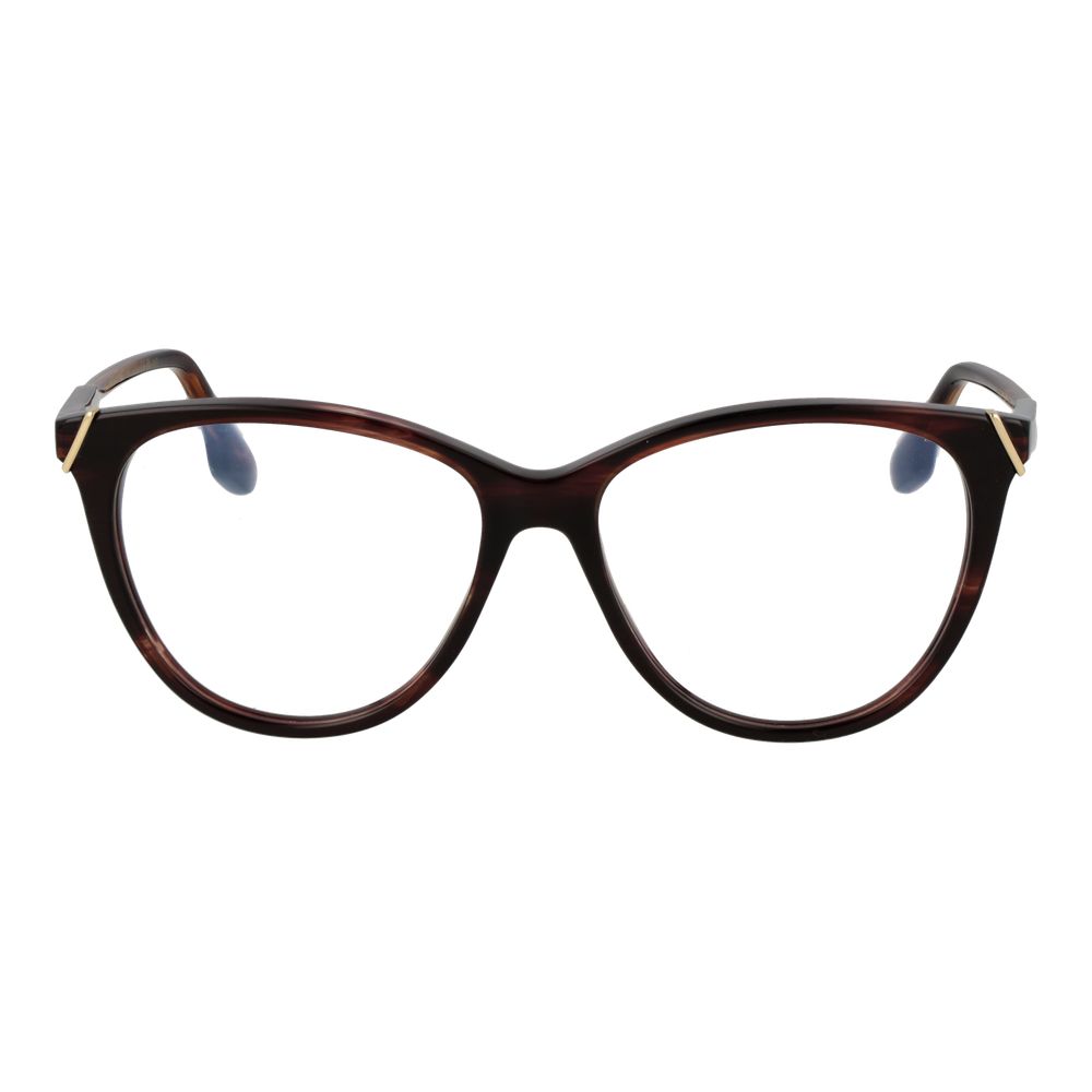 Victoria Beckham Brown Acetate Glasses Women's (Frames)