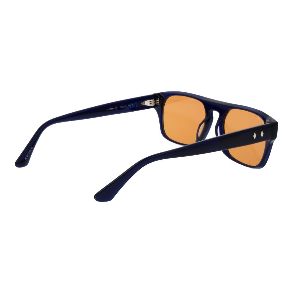Web Blue Plastic Sunglasses
