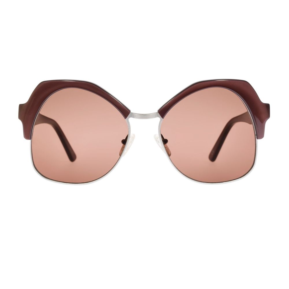 Andy Wolf Brown Metal & Plastic Women's Sunglasses