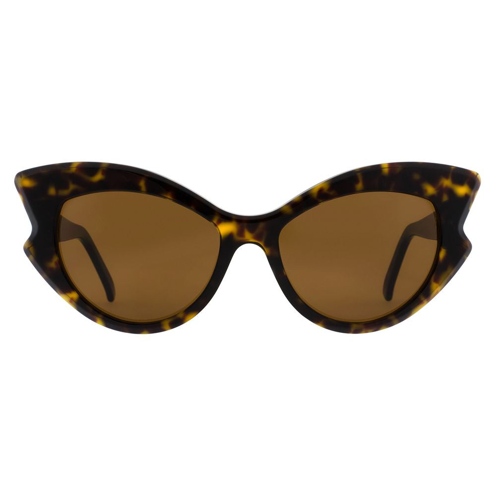 Andy Wolf Brown Acetate Women's Sunglasses