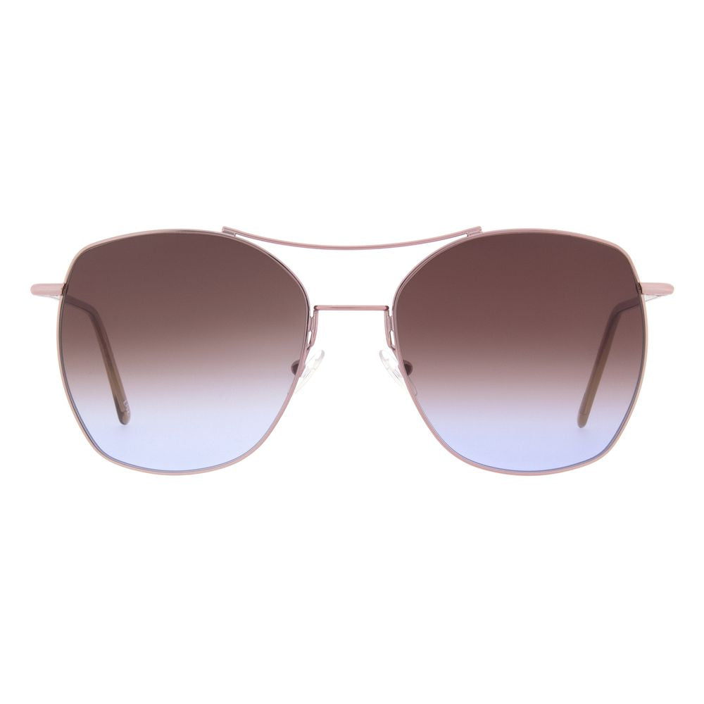 Andy Wolf Rose Gold Metal Women's Sunglasses