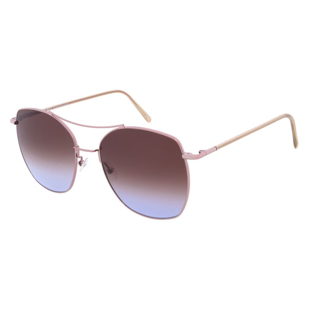 Andy Wolf Rose Gold Metal Women's Sunglasses