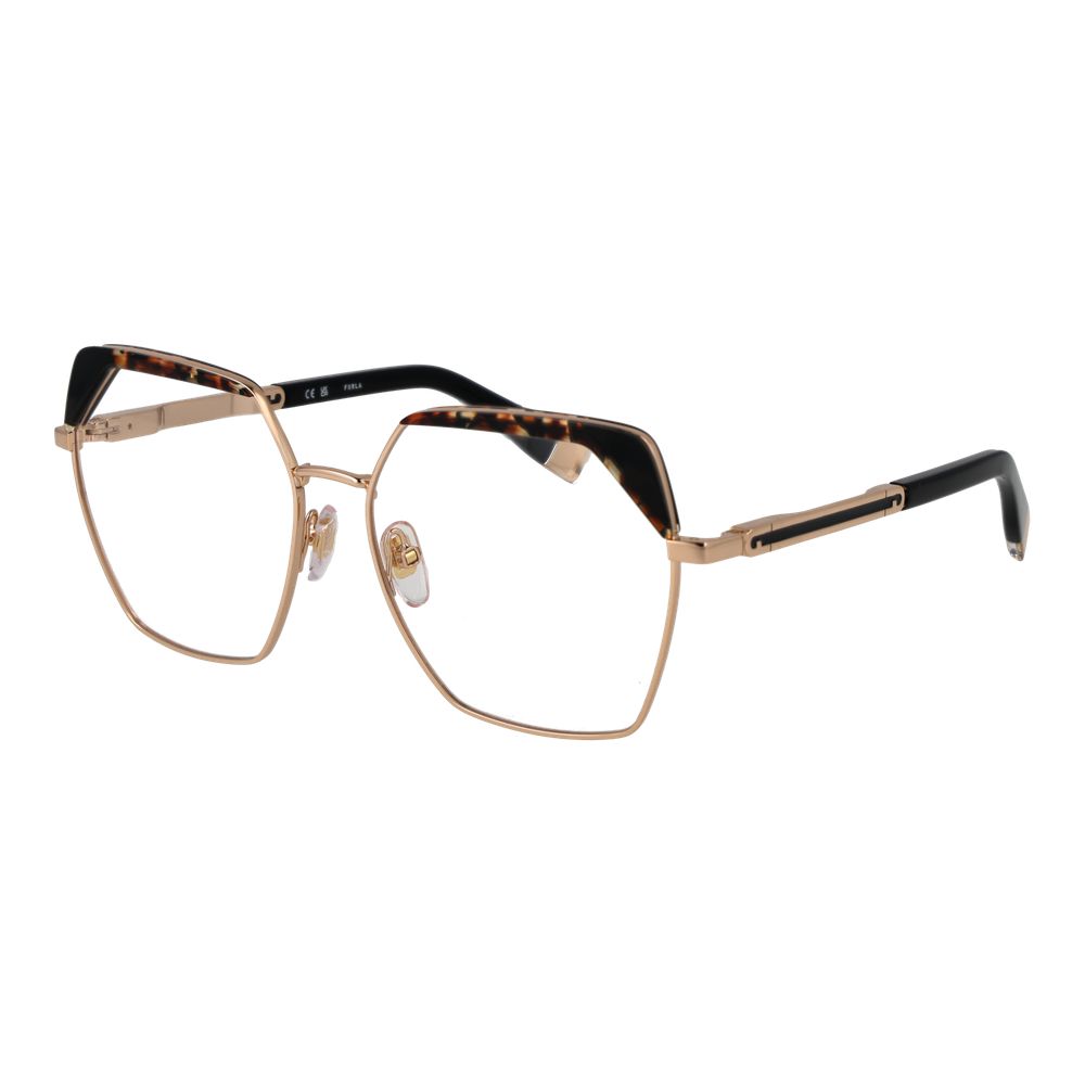 Furla Rose Gold Stainless Steel Glasses Women's (Frames)