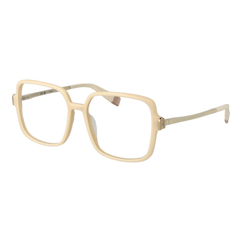 Furla Beige Cellulose Acetate Glasses Women's (Frames)