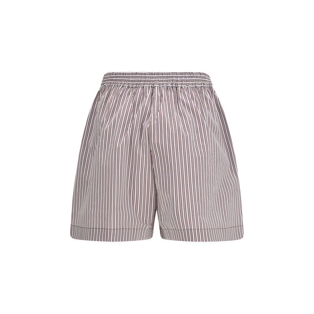 Brunello Cucinelli Multicolor Cotton Bermuda Women's Shorts
