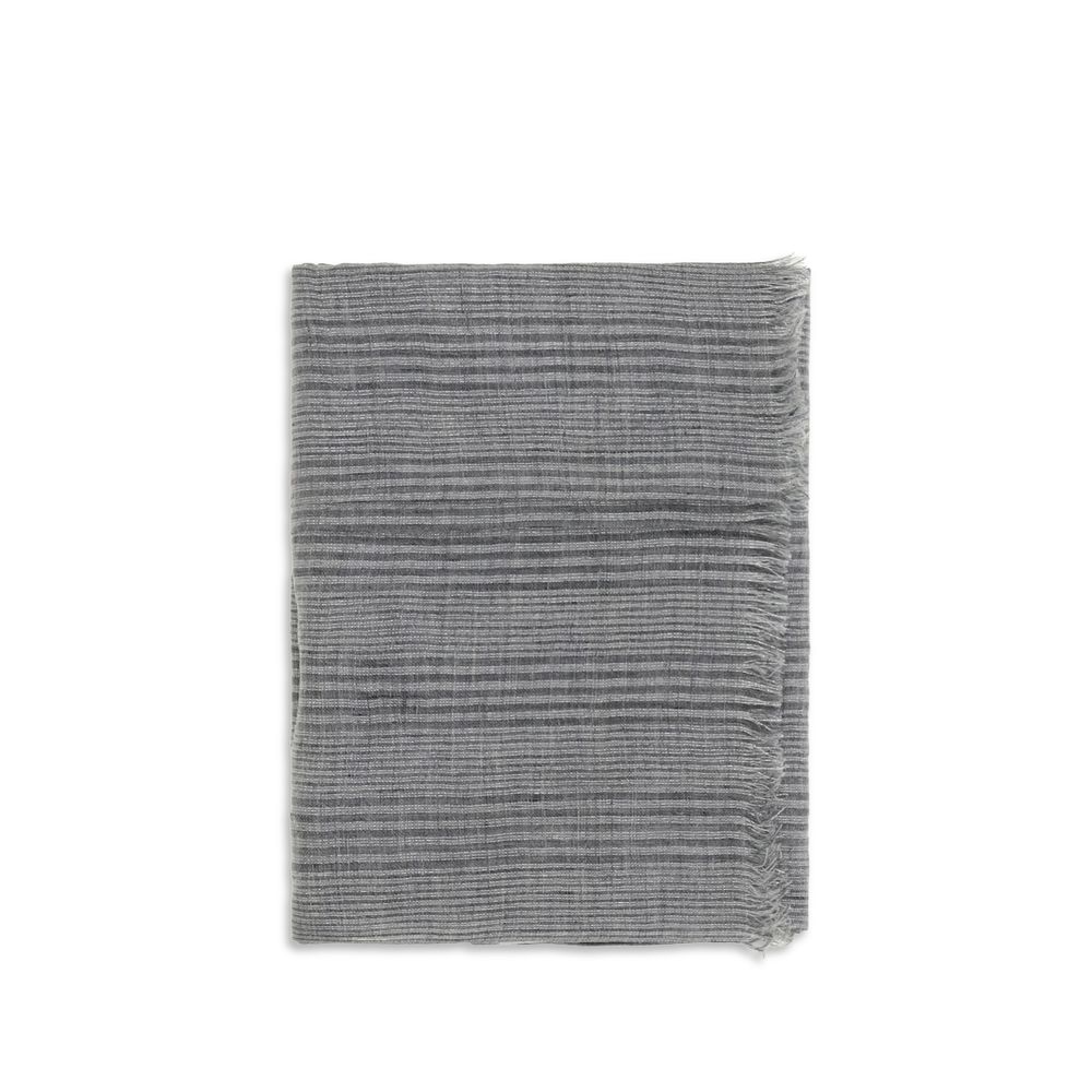 Brunello Cucinelli Gray Linen Women's Scarf