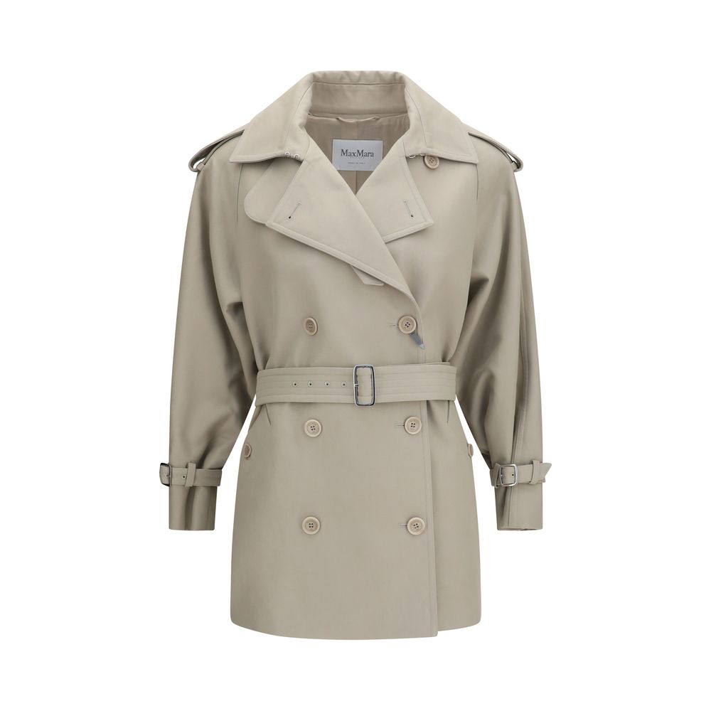 Max Mara Beige Cotton Trench Women's Coat