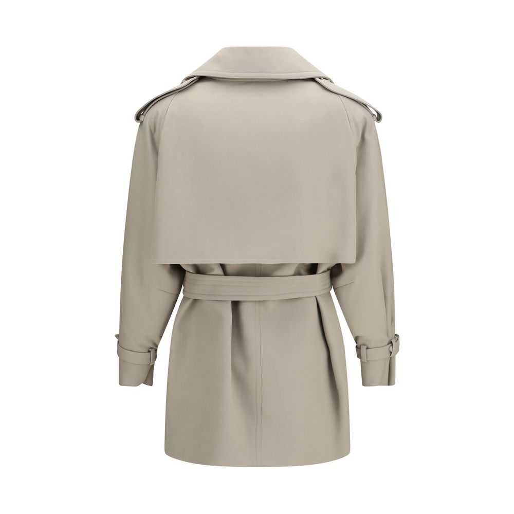 Max Mara Beige Cotton Trench Women's Coat