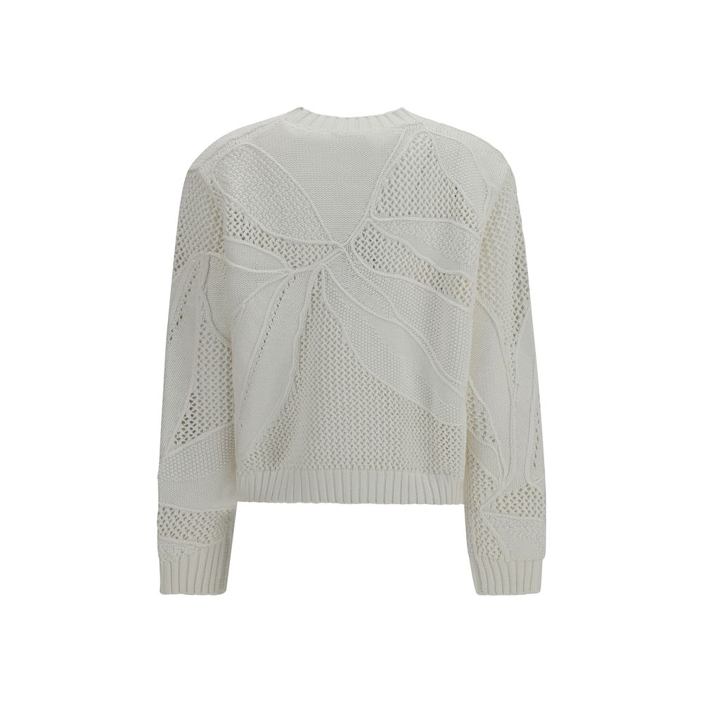 Max Mara White Cotton Women's Sweatshirt
