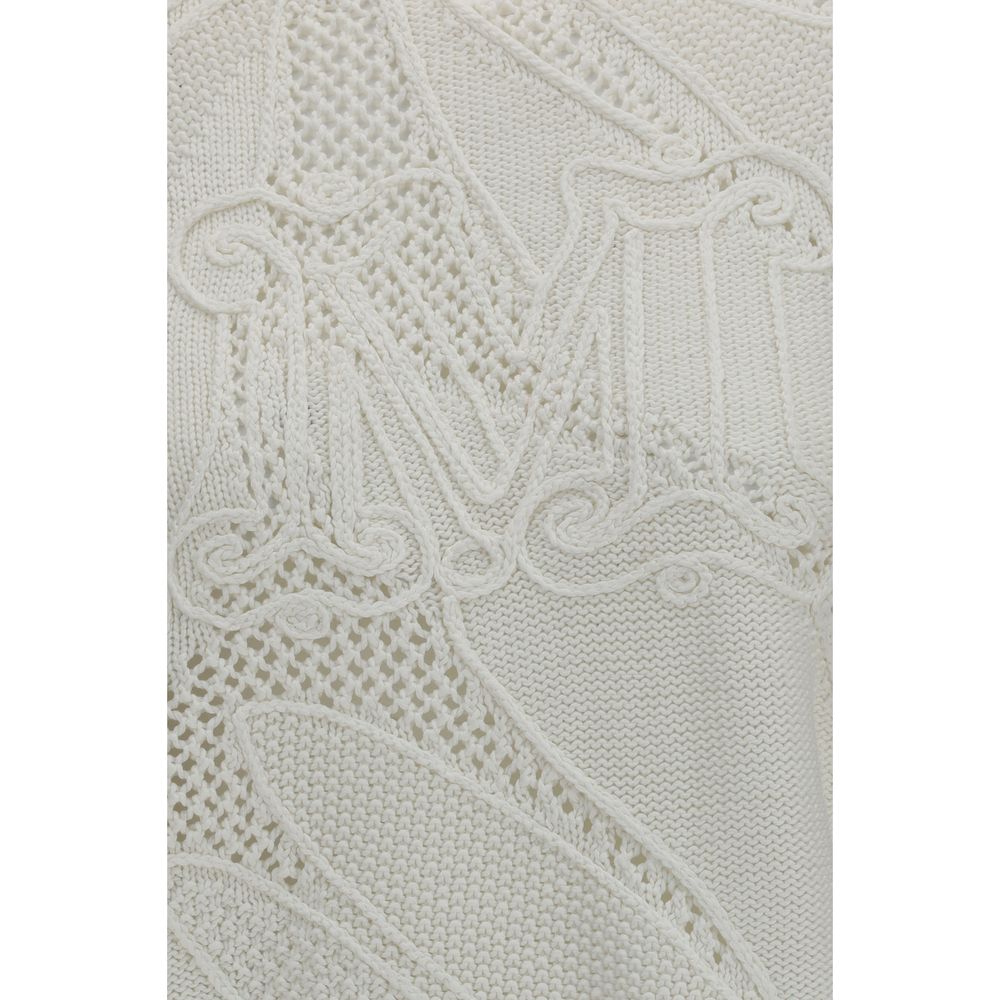 Max Mara White Cotton Women's Sweatshirt