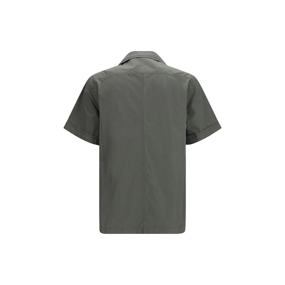 Dolce & Gabbana Gray Cotton Shortsleeve Men's Shirt