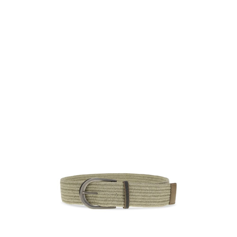 Brunello Cucinelli Beige Linen Regular Women's Belt