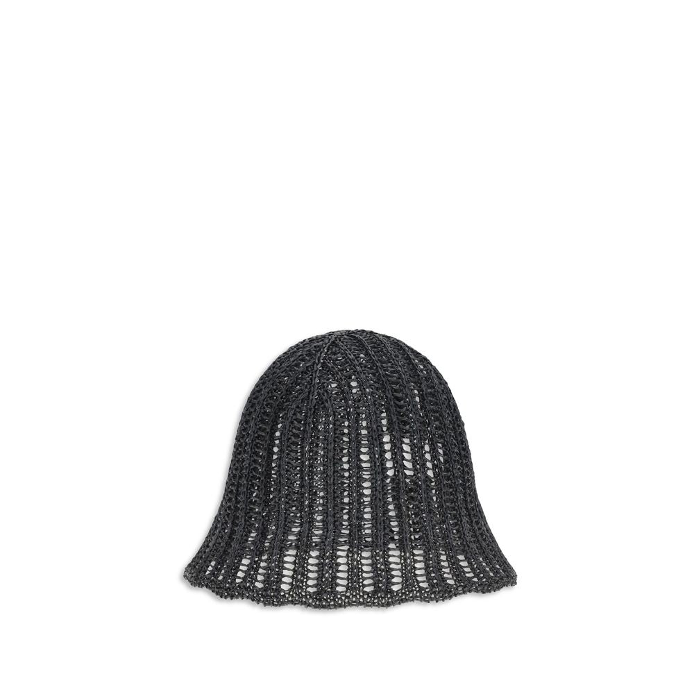 Brunello Cucinelli Black Polyamide Bucket Women's Hat