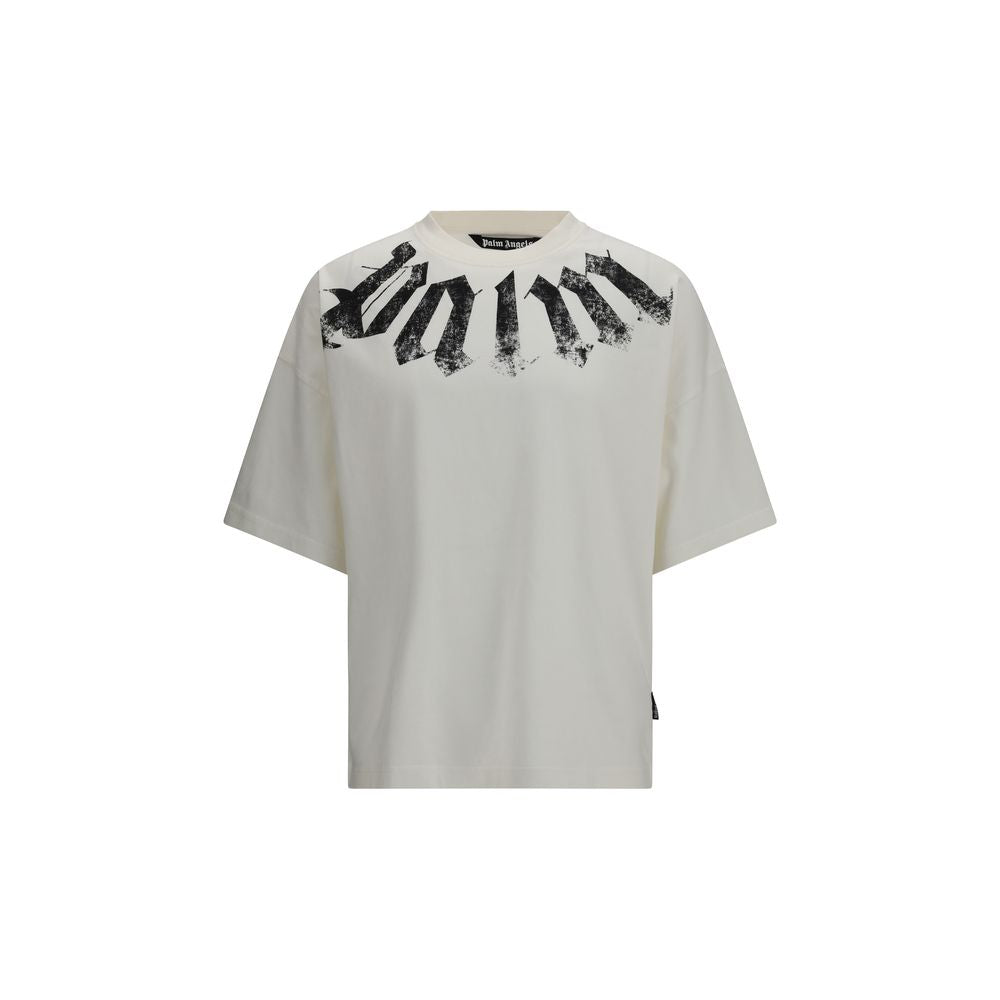 Palm Angels White Cotton Men's T-Shirt