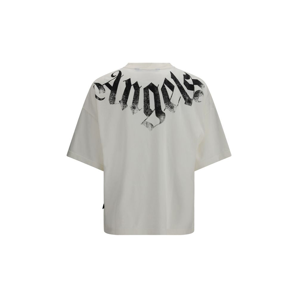 Palm Angels White Cotton Men's T-Shirt