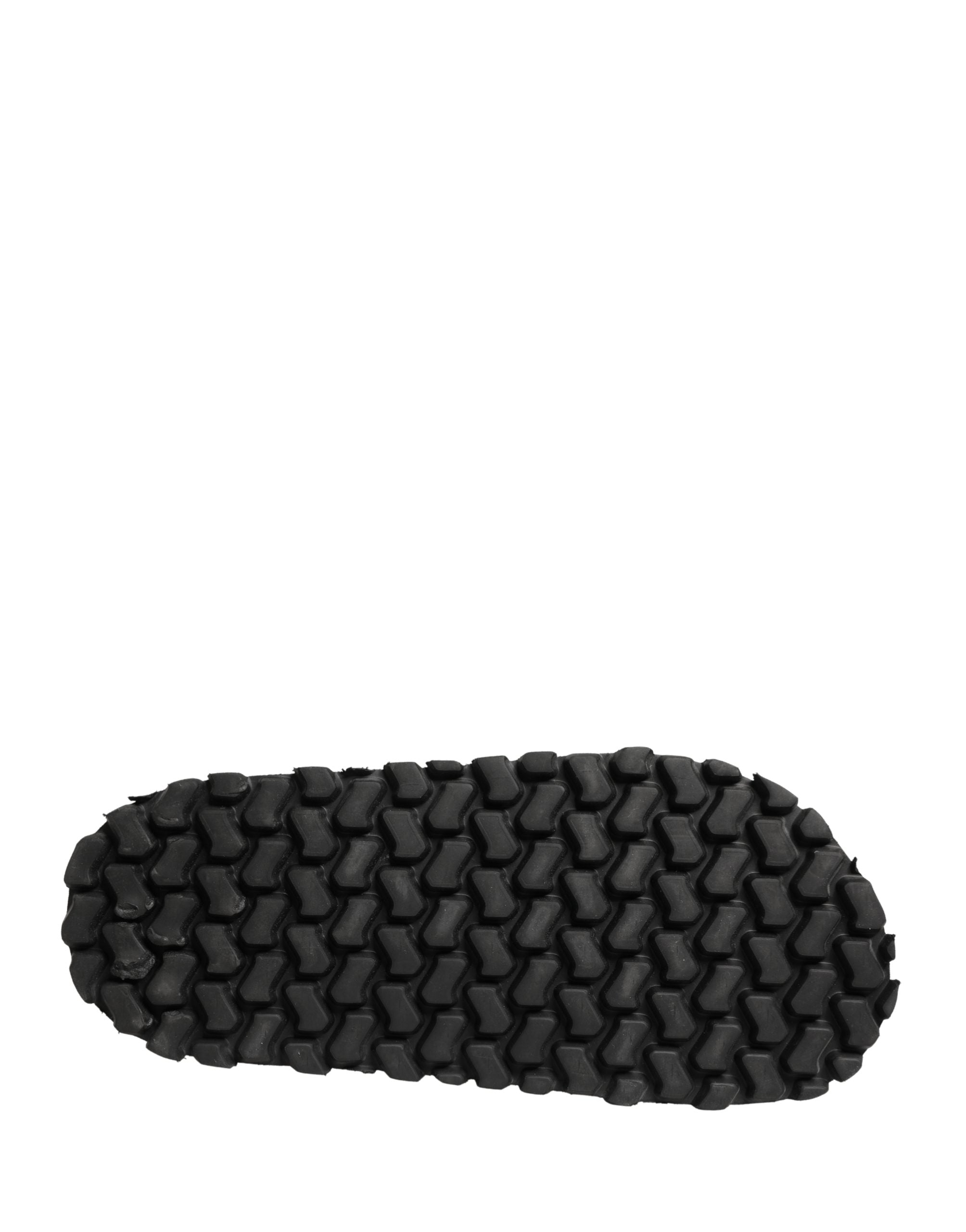 Dolce & Gabbana Black Ruching Detail Flats Men Sandals Men's Shoes