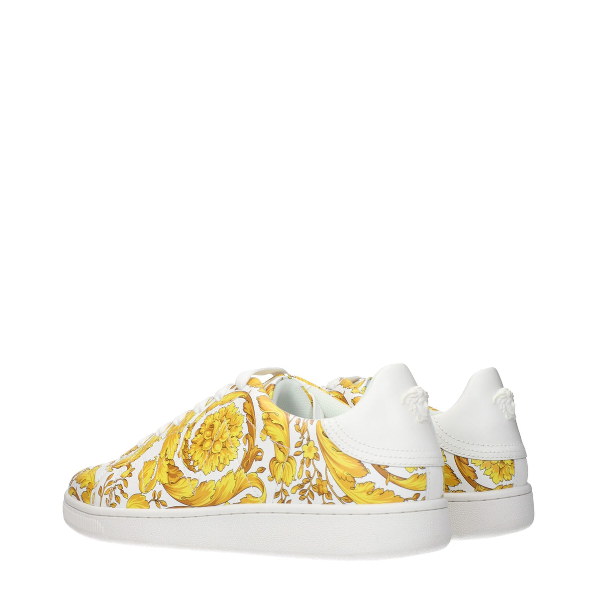 Versace White Leather Men's Sneakers
