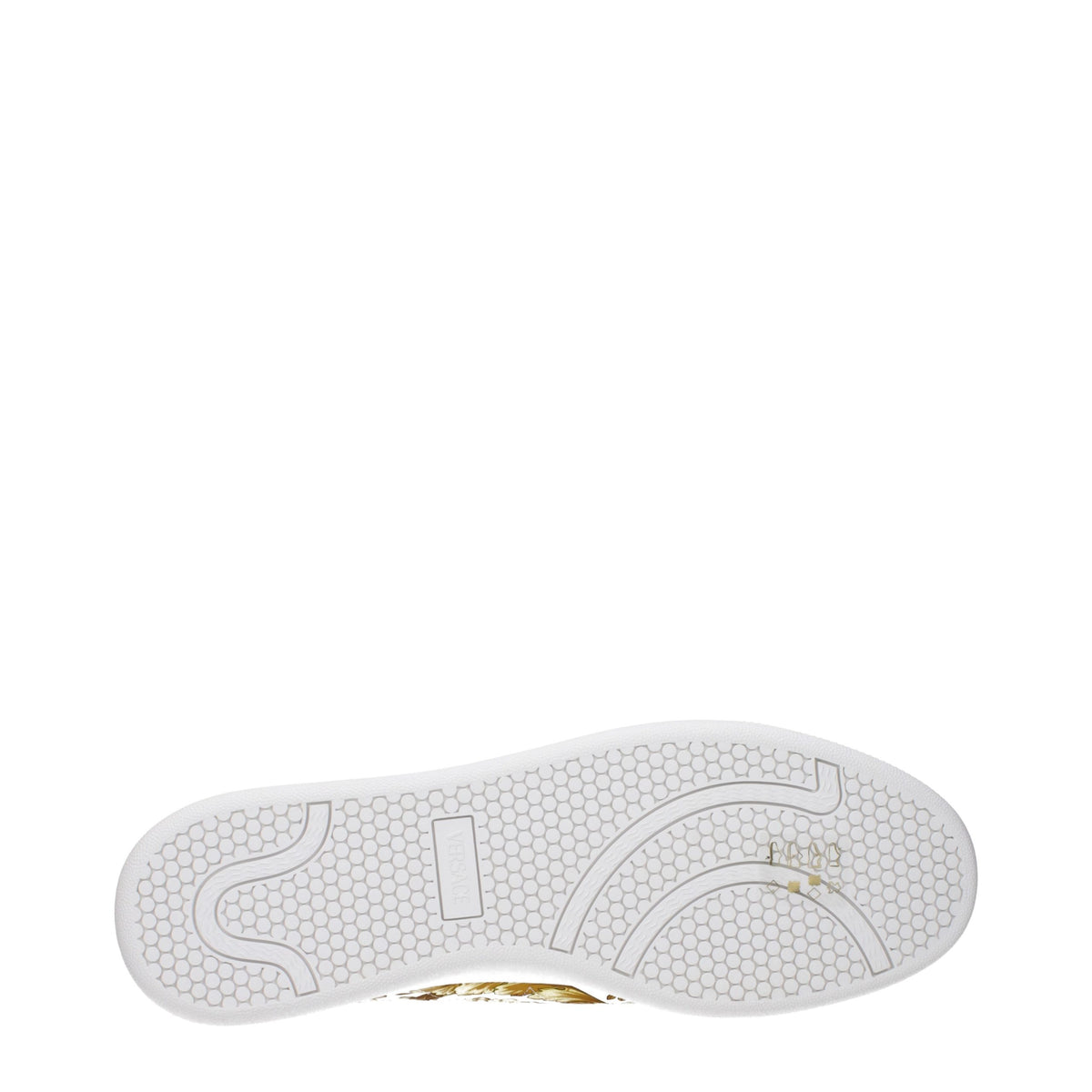 Versace White Leather Men's Sneakers