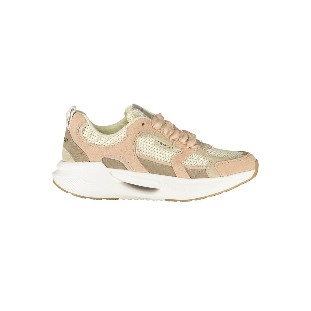 Twinset Pink Fabric Women's Women's Sneaker