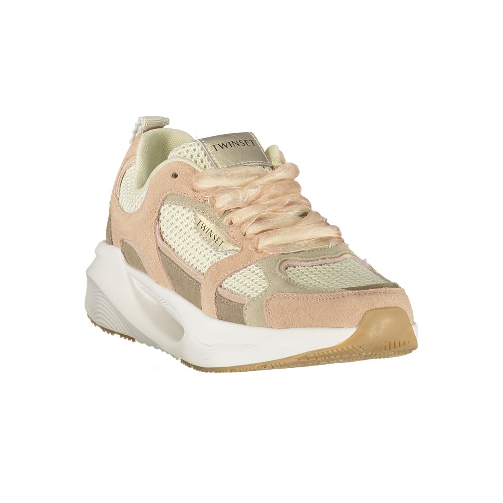 Twinset Pink Fabric Women's Women's Sneaker