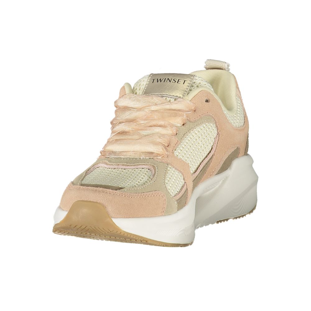 Twinset Pink Fabric Women's Women's Sneaker