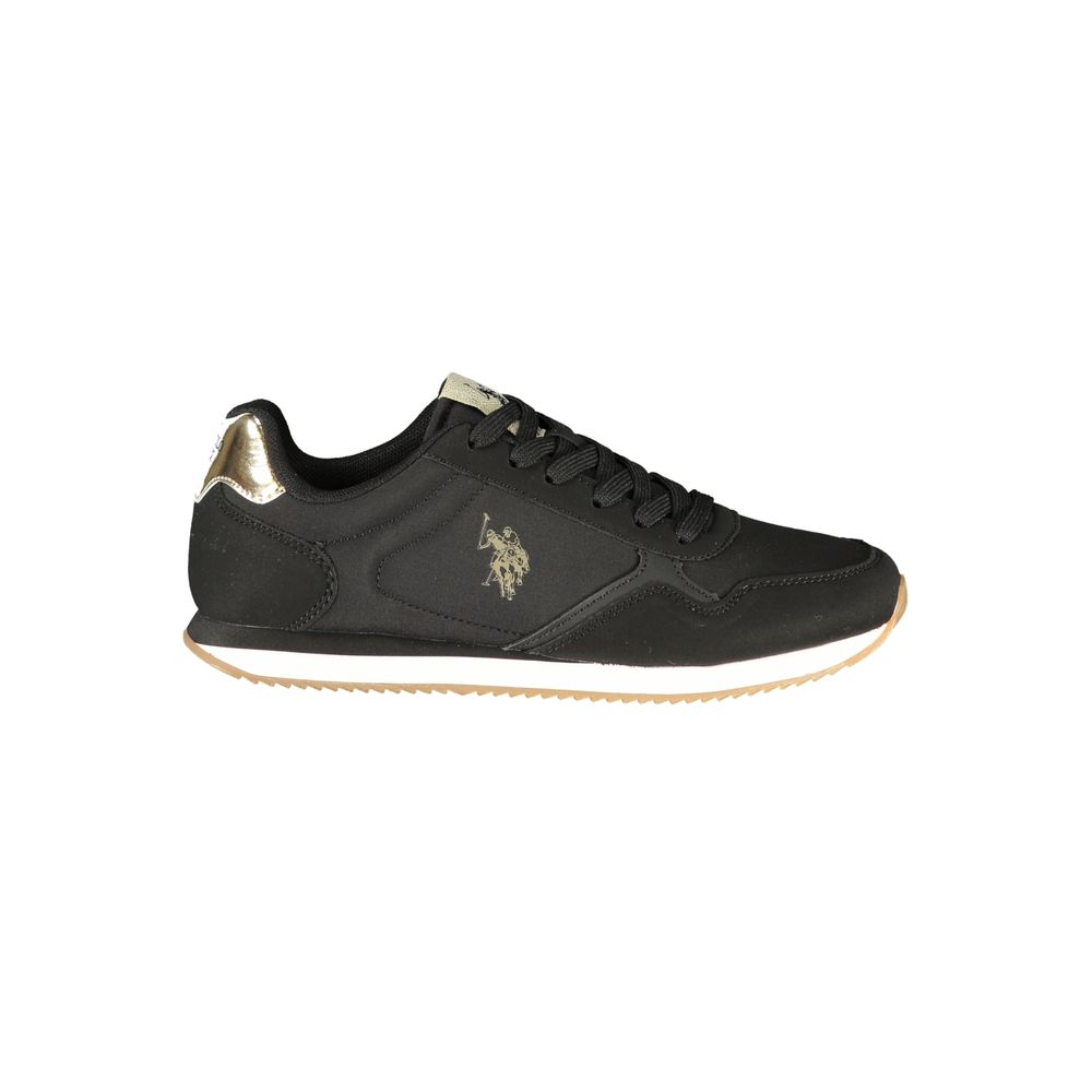 U.S. POLO ASSN. Black Polyurethane Women's Women's Sneaker