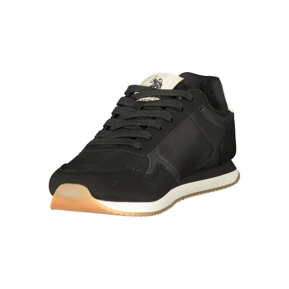 U.S. POLO ASSN. Black Polyurethane Women's Women's Sneaker