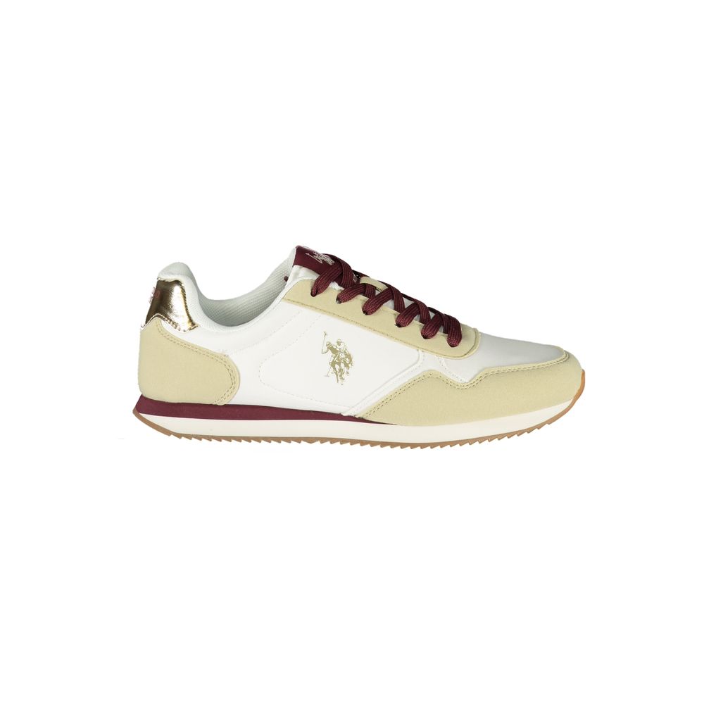 U.S. POLO ASSN. White Polyurethane Women's Women's Sneaker