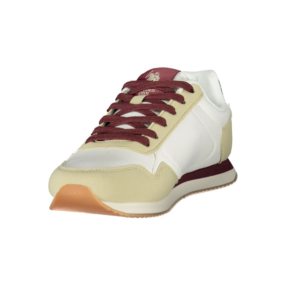 U.S. POLO ASSN. White Polyurethane Women's Women's Sneaker
