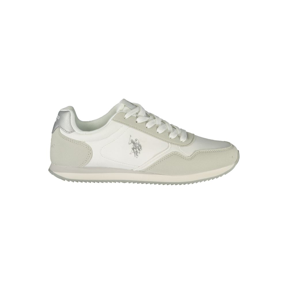 U.S. POLO ASSN. White Polyurethane Women's Women's Sneaker