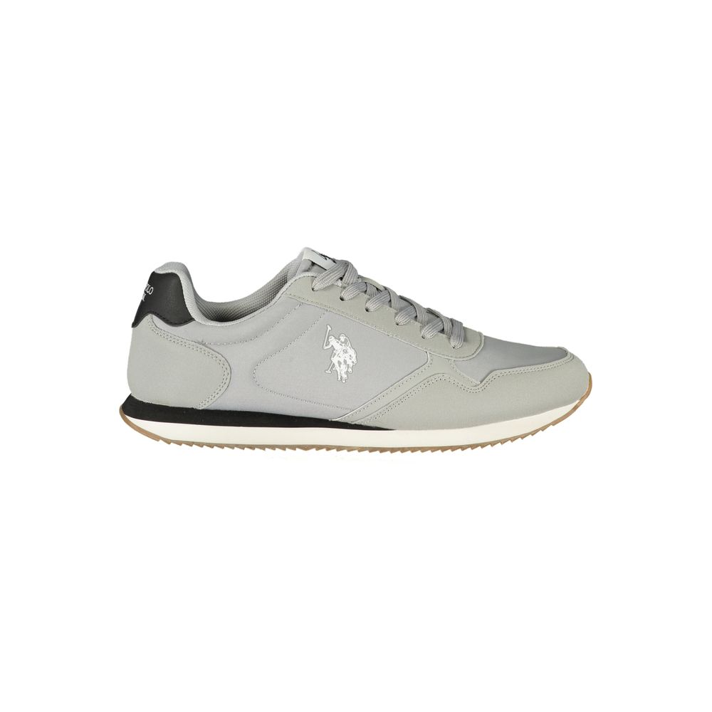 U.S. POLO ASSN. Gray Polyurethane Men's Men's Sneaker